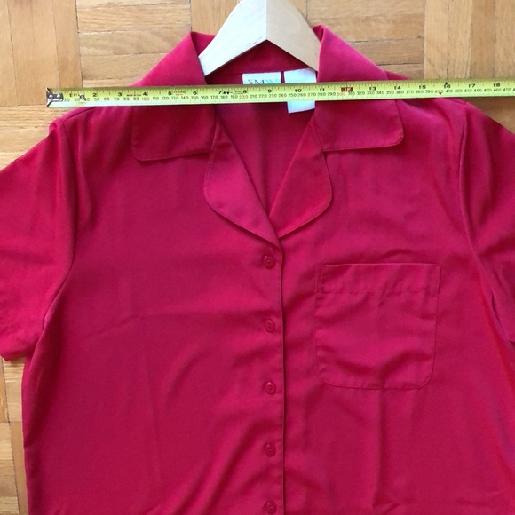 Vintage Red Short Sleeve Shirt - From the 90s - Picture 4 of 6